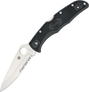 SC10PSBK.jpg Spyderco Endura 4 Partially Serrated Black FRN