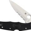 Spyderco Endura 4 Partially Serrated Black FRN