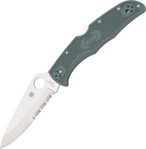SC10PSFG.jpg Spyderco Endura 4 Green Partially Serrated