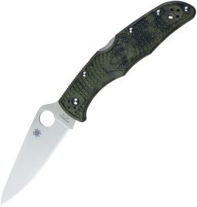 SC10ZFPGR.jpg Spyderco Endura 4 Flat Ground VG-10 - Zome Green