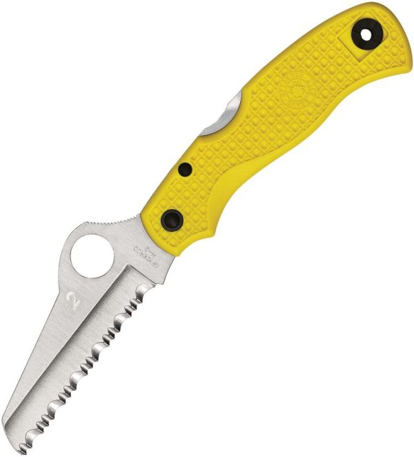 Spyderco Saver Salt Serrated - Yellow Handle