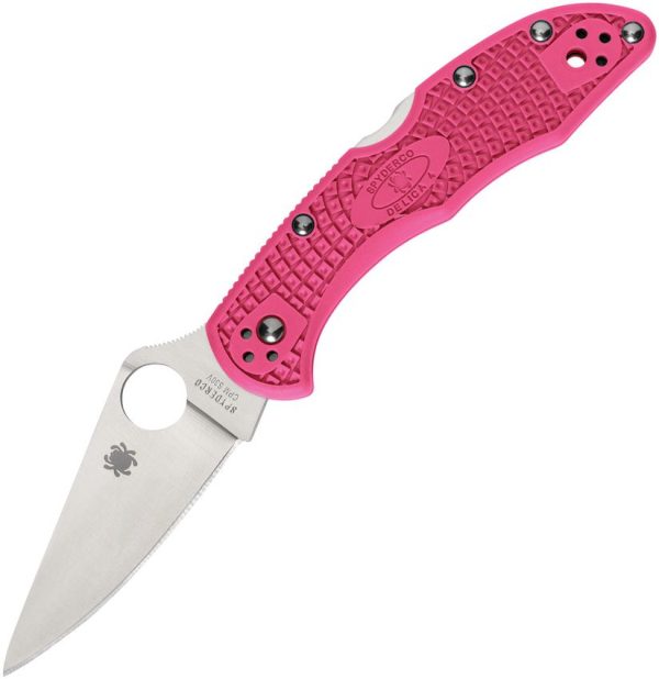 Spyderco Delica Pink Heals CPM S30V Lockback Knife