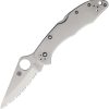 Spyderco Delica 4 Stainless Fully Serrated