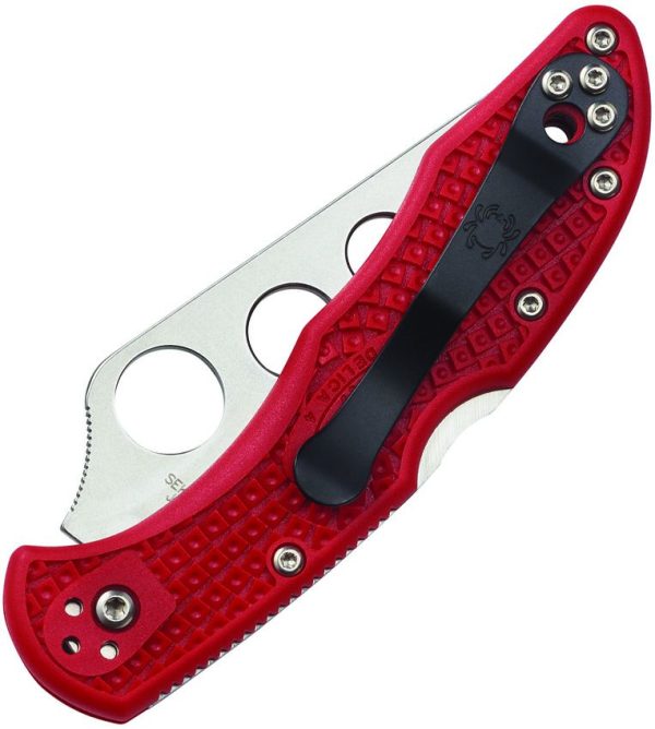 Spyderco Delica 4 Trainer Unsharpened Red FRN
