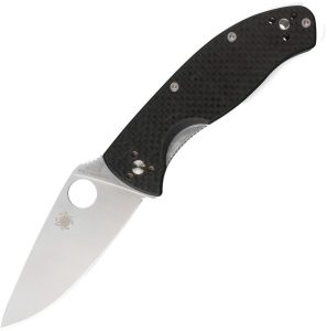 Spyderco Tenacious Folding Knife 3.5" Blade Linerlock Carbon Fiber/G10