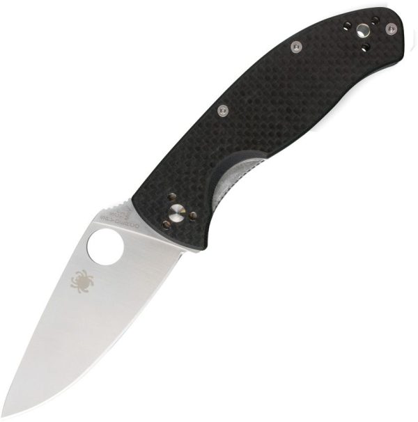 Spyderco Tenacious Folding Knife 3.5" Blade Linerlock Carbon Fiber/G10