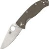Spyderco Tenacious Folding Knife CPM-M4 Satin Blade Brown G10