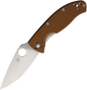 SC122GPBN.jpg Spyderco Tenacious 3.38 Linerlock Brown G10 Folding Knife