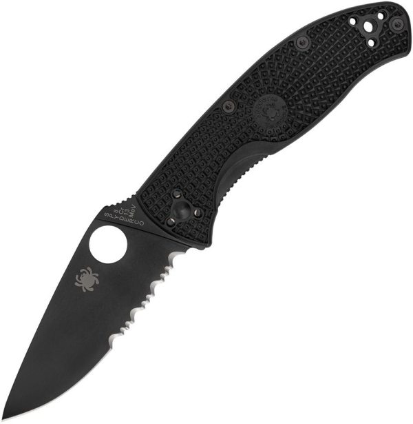 Spyderco Tenacious Linerlock 3.38" Black Folding Knife