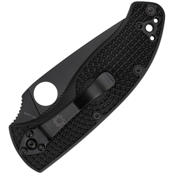 Spyderco Tenacious Linerlock 3.38" Black Folding Knife
