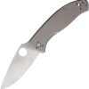 Spyderco Tenacious R.I.L. Gray Titanium Folding Knife