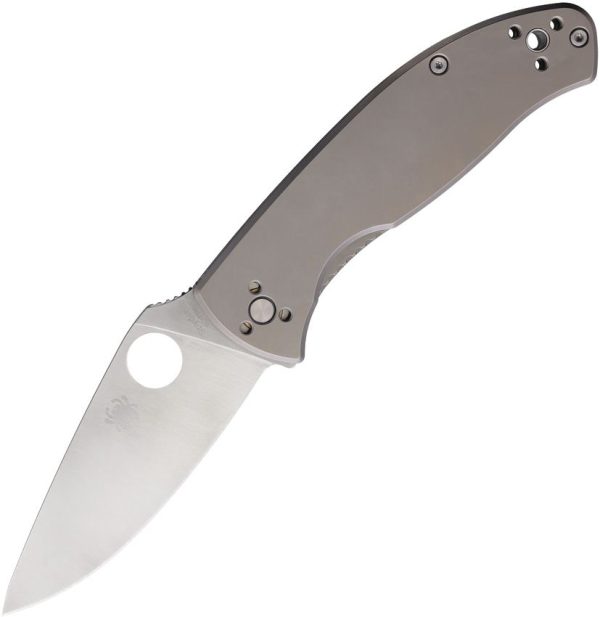 Spyderco Tenacious R.I.L. Gray Titanium Folding Knife