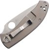 Spyderco Tenacious R.I.L. Gray Titanium Folding Knife