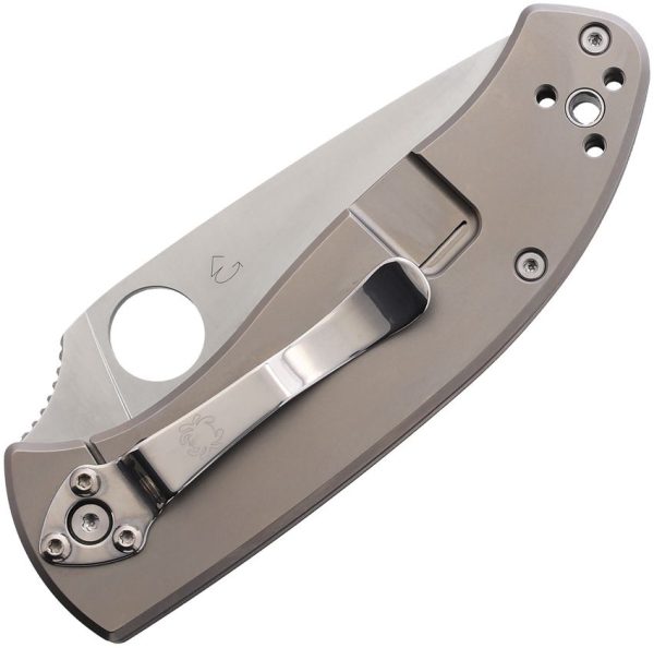 Spyderco Tenacious R.I.L. Gray Titanium Folding Knife
