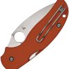 Spyderco Sage 5 Compress CPM REX 121 Orange G10
