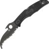 Spyderco Matriarch 2 VG-10 Serrated Black Emerson