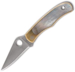 Spyderco Bug Slip Joint - Abalone Nickel Silver