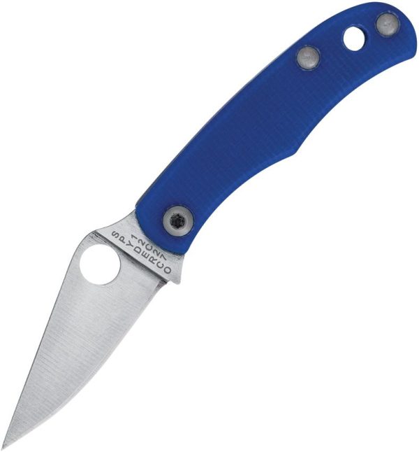 SC133GBLP.jpg Spyderco Bug Slip Joint Blue G10 Folding Knife 1.25in Blade