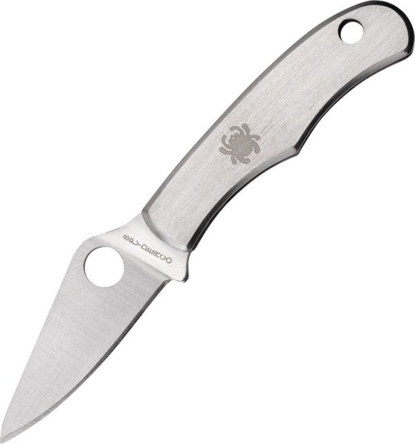 Spyderco Bug Knife - Brushed Stainless Slip Joint