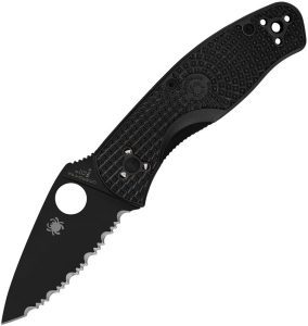Spyderco Persistence SC136SB Black Serrated Coated