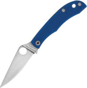 SC137GBLP.jpg Spyderco Honeybee Slip Joint Blue G10