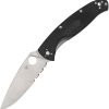 SC142PSBK.jpg Spyderco Resilience Linerlock - Partially Serrated