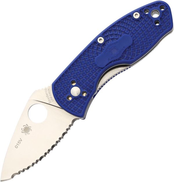 SC148SBL.jpg Spyderco Ambitious S35VN Serrated - Blue FRN