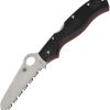 Spyderco Rescue 3 Lockback - Thin Red Line