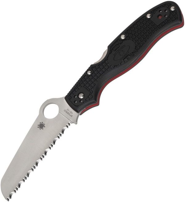 Spyderco Rescue 3 Lockback - Thin Red Line