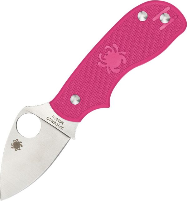 SC154PPN.jpg Spyderco Squeak Pink FRN Non-Locking Folding Knife