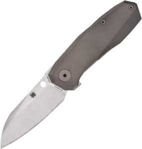 SC158TIP3.jpg Spyderco Techno 3 Gray Titanium Reeve Integral Lock