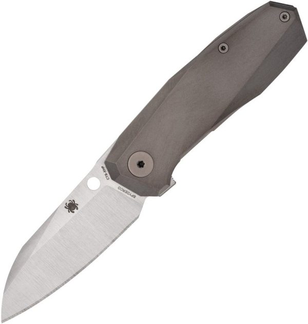 SC158TIP3.jpg Spyderco Techno 3 Gray Titanium Reeve Integral Lock