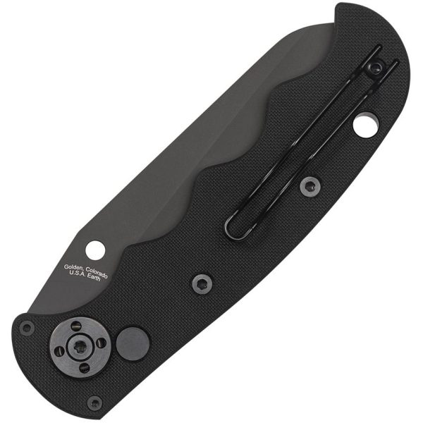 Spyderco Auto Autonomy Serrated LC200N Button Lock