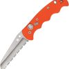 Spyderco Auto Autonomy Orange G10 Button Lock Knife