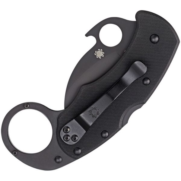Spyderco Karahawk Lockback Black G10 Hawkbill