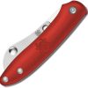 Spyderco Roadie Red Plain Folding Knife - N690Co Sheepsfoot