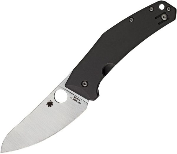 SC211TIP.jpg Spyderco SpydieChef Folding Knife Gray Titanium LC200N 3.52in