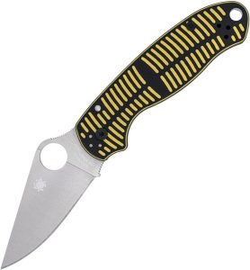 Spyderco Para 3 Salt Folding Knife CPM MagnaCut 2.9" Black Yellow