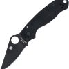 Spyderco Para 3 Salt Compression Lock Folding Knife 3in Black CPM MagnaCut
