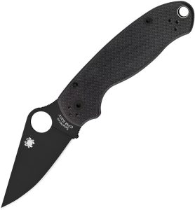 SC223GPBK.jpg Spyderco Para 3 Black DLC S45VN Black G10