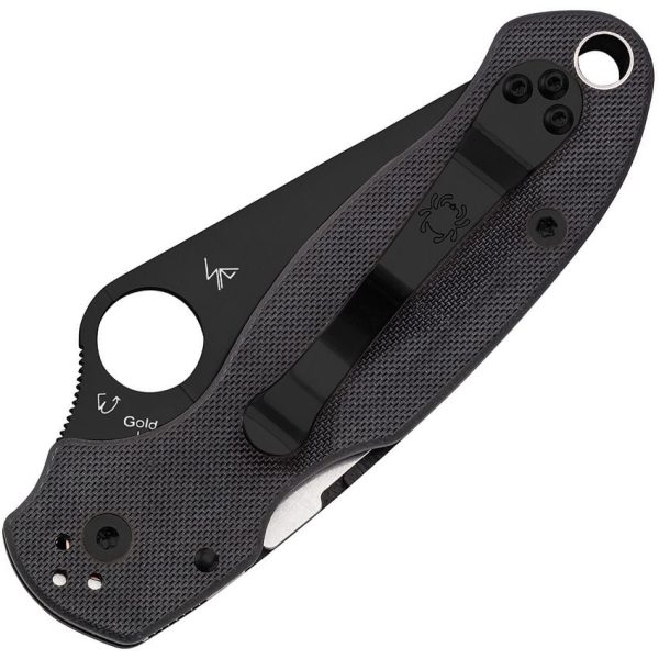 Spyderco Para 3 Black DLC S45VN Black G10