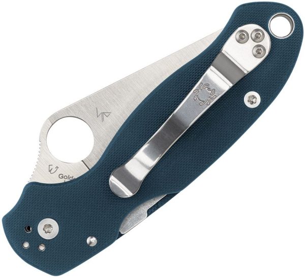 Spyderco Para 3 Compression Lock Folding Knife Cobalt Blue G10