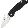 SC223GPS.jpg Spyderco Para 3 S45VN Satin Serrated Black