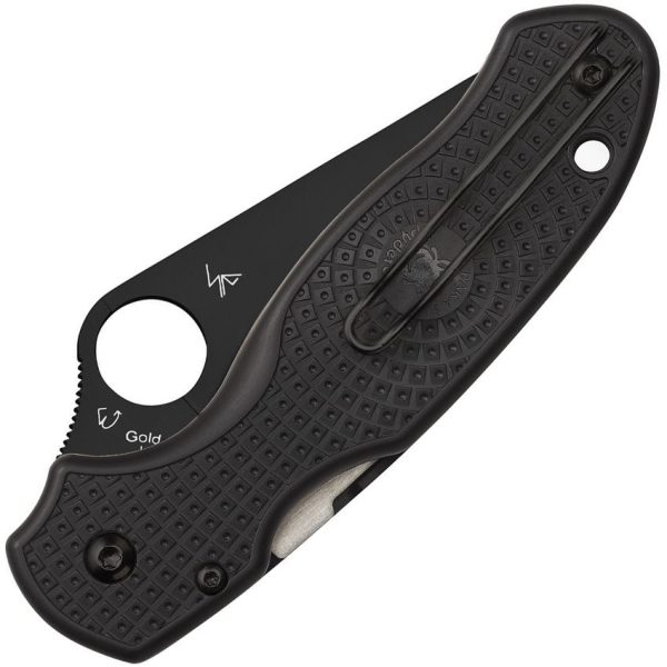 Spyderco Para 3 CTS-BD1 Black Finish FRN Handle