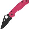 Spyderco Para 3 Compression Lock Folding Knife Pink 3" Blade
