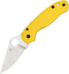 Spyderco Para 3 Salt MagnaCut Yellow FRN Folding Knife