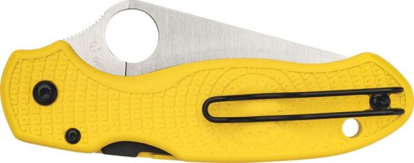 Spyderco Para 3 Salt MagnaCut Yellow FRN Folding Knife