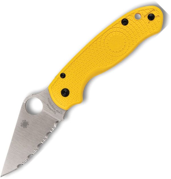 Spyderco Para 3 Salt Compression Lock - Yellow FRN