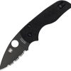 Spyderco Lil Native Serrated - Black DLC CPM S30V