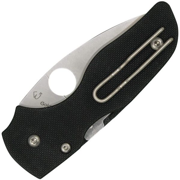 Spyderco Lil Native Compression Lock Folding Knife 2.25" Serrated CPM S35V Black G10